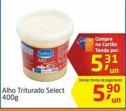 Tenda Atacado Alho triturado select 400g oferta