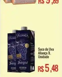 Mart Minas Suco de uva aliança 1l oferta