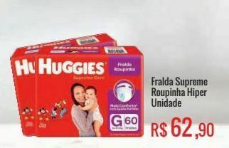 Fralda supreme roupinha hiper g 60