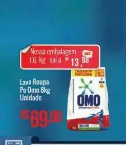 Lava-roupa pó omo 8kg