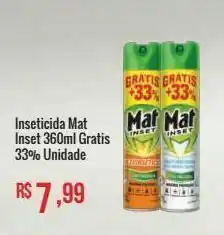 Inseticida mat inset 360ml gratis 33%