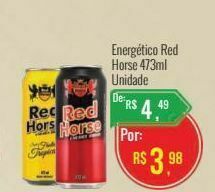 Mart Minas Energético red horse 473ml oferta