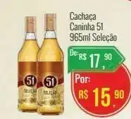 Mart Minas Cachaça caninha 51 965ml seleçao oferta