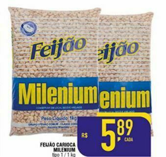 Mercantil Rodrigues Feijão carioca milenium oferta