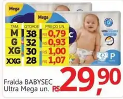Supermercados Koch Fralda BABYSEC Ultra Mega un. oferta