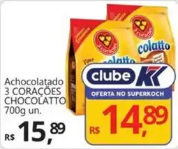 Supermercados Koch Achocolatado 3 CORAÇÕES CHOCOLATTO oferta