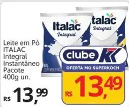 Supermercados Koch Leite em Pó ITALAC Integral Instantâneo Pacote oferta