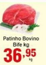 Patinho Bovino Bife 1kg