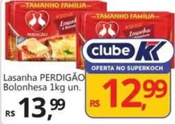 Supermercados Koch Lasanha PERDIGÃO Bolonhesa oferta