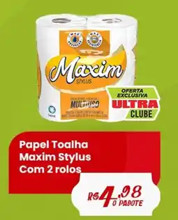 Ultrabox Papel Toalha Maxim Stylus Com 2 rolos oferta