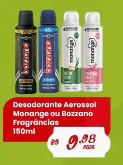 Ultrabox Desodorante Aerossol Monange ou Bozzano Fragrâncias oferta