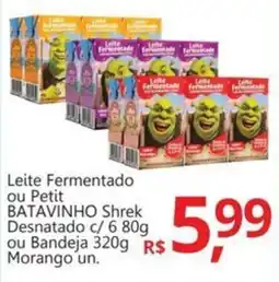 Supermercados Koch Leite Fermentado ou Petit BATAVINHO Shrek Desnatado oferta