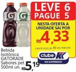 Supermercados Koch Bebida Isotônica GATORADE Sabores pet oferta