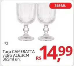 Supermercados Koch Taça CAMERATTA vidro A16,3CM oferta