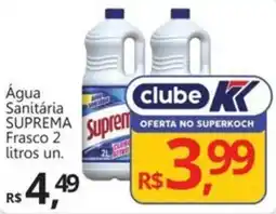 Supermercados Koch Água Sanitária SUPREMA Frasco oferta