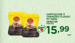 Araújo Supermercados CAPPUCCINO 3 CORAÇÕES CLASSIC oferta
