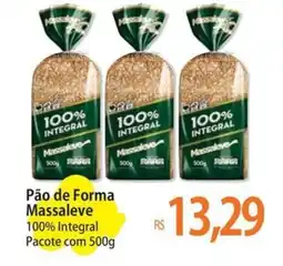 Atacadão Pão de Forma Massaleve 100% Integral Pacote oferta