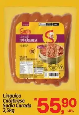 Fort Atacadista Linguiça Calabresa Sadia Curada oferta