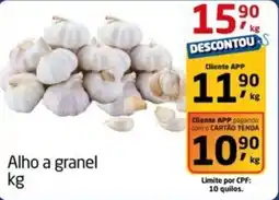 Tenda Atacado Alho a granel oferta