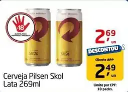 Tenda Atacado Cerveja Pilsen Skol Lata oferta