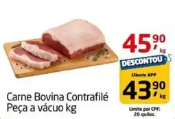 Tenda Atacado Carne Bovina Contrafilé Peça a vácuo oferta