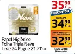 Tenda Atacado Papel Higiênico Folha Tripla Neve oferta