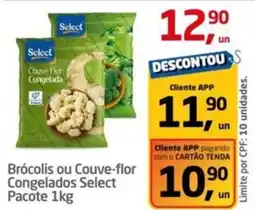 Tenda Atacado Brócolis ou Couve-flor Congelados Select Pacote oferta
