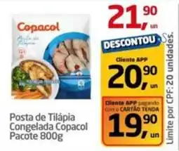 Tenda Atacado Posta de Tilápia Congelada Copacol Pacote oferta