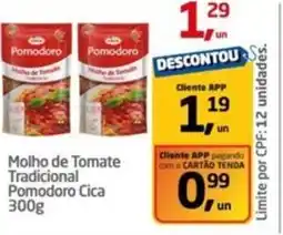 Tenda Atacado Molho de Tomate Tradicional Pomodoro Cica oferta