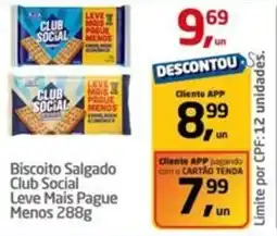 Tenda Atacado Biscoito Salgado Club Social oferta