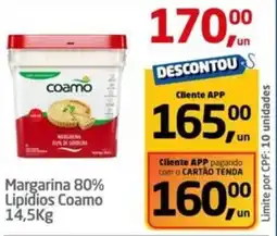 Tenda Atacado Margarina 80% Lipídios Coamo oferta