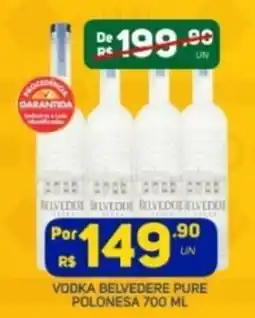Brasil Atacadista Vodka belvedere pure polonesa oferta