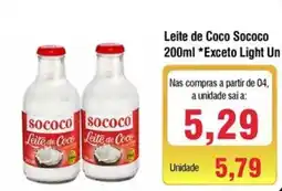 Spani Atacadista Leite de Coco Sococo oferta