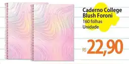Atacadão Caderno College Blush Foroni oferta