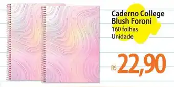 Caderno College Blush Foroni