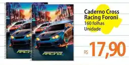 Atacadão Caderno Cross Racing Foroni oferta