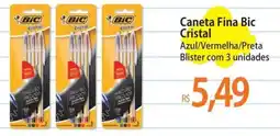 Atacadão Caneta Fina Bic Cristal oferta
