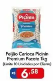 Supermercados Rondon Feijão Carioca Picinin Premium Pacote oferta