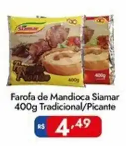 Supermercados Rondon Farofa de Mandioca Siamar oferta