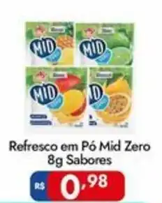 Supermercados Rondon Refresco em Pó Mid Zero Sabores oferta