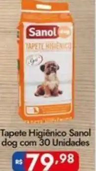 Supermercados Rondon Tapete Higiênico Sanol dog oferta