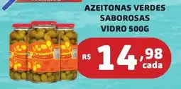 Bahamas Mix Azeitonas verdes saborosas vidro oferta