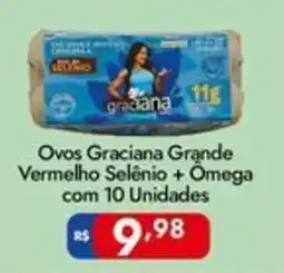 Supermercados Rondon Ovos Graciana Grande Vermelho Selênio + Omega oferta