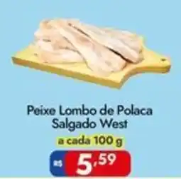 Supermercados Rondon Peixe Lombo de Polaca Salgado West oferta