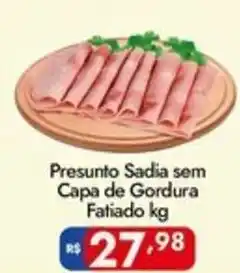 Supermercados Rondon Presunto Sadia sem Capa de Gordura Fatiado oferta