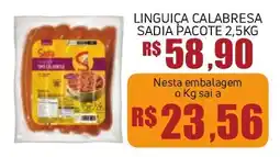 Economart Atacadista Linguiça calabresa sadia pacote oferta