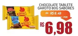 Economart Atacadista Chocolate tablete garoto sabores oferta