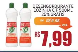 Economart Atacadista Desengordurante cozinha cif 25% grátis oferta