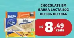 Bahamas Mix Chocolate em barra lacta oferta