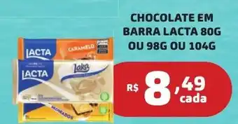 Bahamas Mix Chocolate em barra lacta oferta